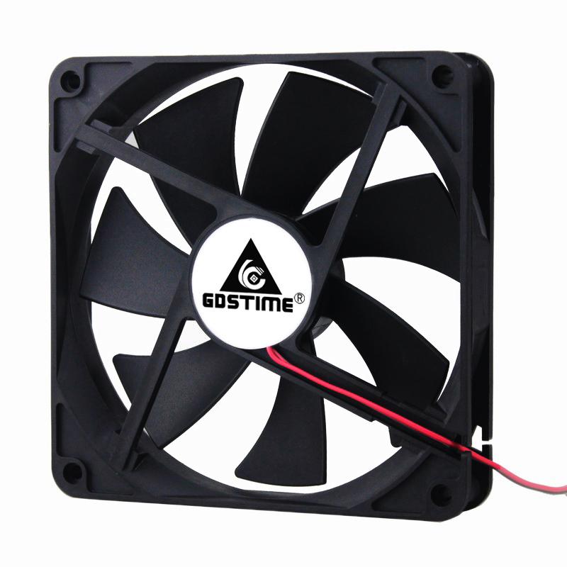 1Pcs Gdstime 5V 12V 24V USB 140x140x25mm 140mm Dual Ball Brushless PC Case DC Cooling Fan 14025 14CM Industrial Cabinet Radiator