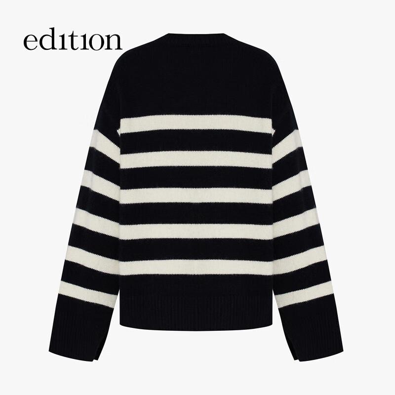 

Edition Cloud Wool Cashmere Retro Stripe Relaxed Sweater XS 155