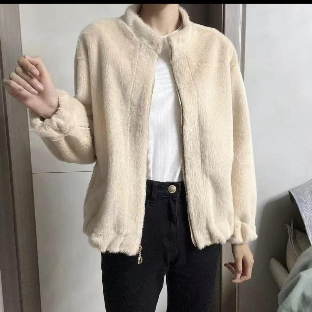 Imitation Mink Fur Short Women's Winter Coat