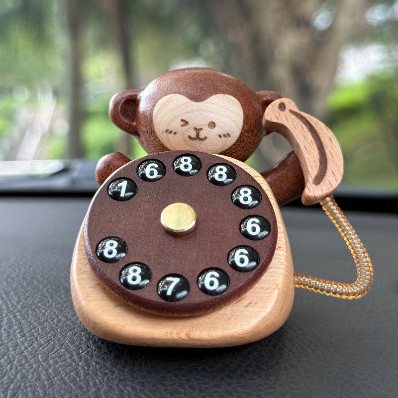 

Creative Solid Wood Car Parking Number Plate Ornament 6 x 6.8 x 6 cm