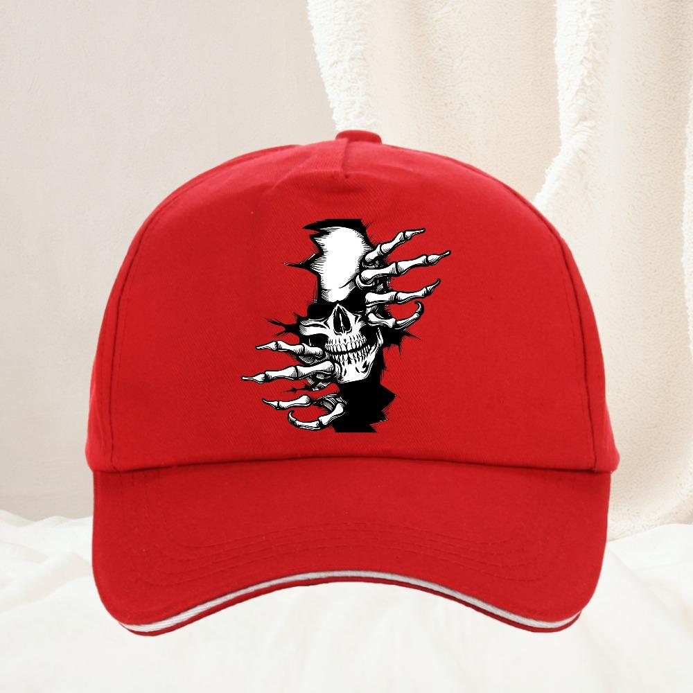 Hellfire Demon Flame Skull Print Baseball Cap Retro Streetwear Fashion Unisex Daily Commute Outdoor Hiking Fan Gift