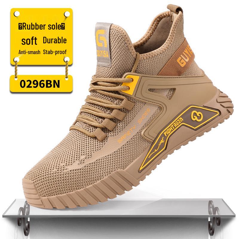 Upgraded Lightweight Steel Toe Work Shoes - Anti-Smash, Puncture-Resistant, Comfortable, Wear-Resistant Safety Footwear