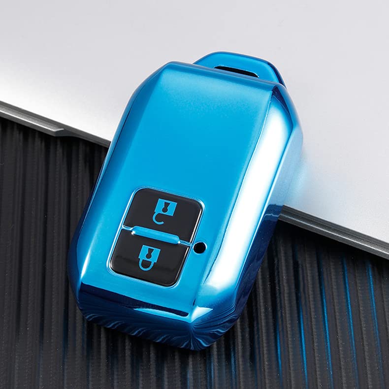 Key Key Key Key Protection for Suzuki Vehicles Compatible with SUZUKI New Wagon R Jimny Spacia Secure Blue [SANRILY] Case, Holder, Cover, - Swift,