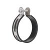 10cm/11cm RoundStainless Steel & Carbon Finer Motorcycle Exhaust Clamp Muffler Supporting Bracket Mount Clamp Strap