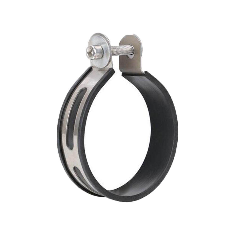 10cm/11cm RoundStainless Steel & Carbon Finer Motorcycle Exhaust Clamp Muffler Supporting Bracket Mount Clamp Strap