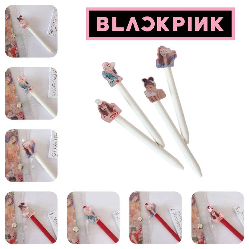 Korean Star Blackpink Peripheral Press Bullet Pen Girl Learning 05mm Stationery