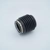 Bellows Hose with Clamps Compatible Rubber Exhaust Coupler Flexible for Boat