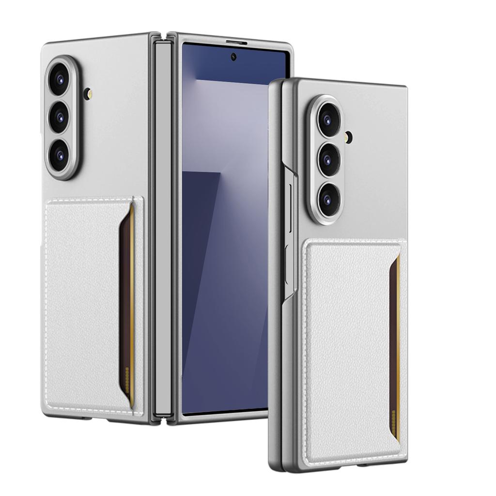 A Creative Phone Case for Samsung Galaxy Z Fold7 Foldable Screen Phone Featuring An Ultra Thin and Fine Hole Card Case