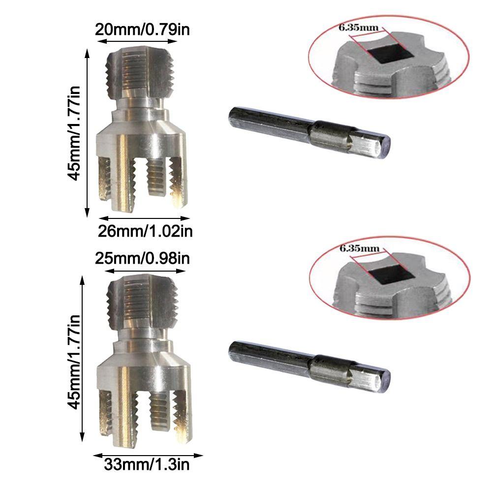 New 4/6 Points PVC Pipe Threader Kit Internal/External Thread Fast PPR Water Pipe Opener Tap Thread Tap Waterpipe Tapping Tool