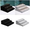 Frosted Velvets Jewelry Presentation Tray 3 Step Trapezoid Shelf Sturdy Base For Earring Retail Displays