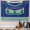 "Blue and Green Sports Team Logo" Pattern Wall Hanging Tapestry Decorative Tapestry Home Decor for Bedroom and Living Room