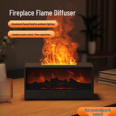 Retro-Kamin 3D-Flamme Aroma-Luftbefeuchter mit Fernbedienung