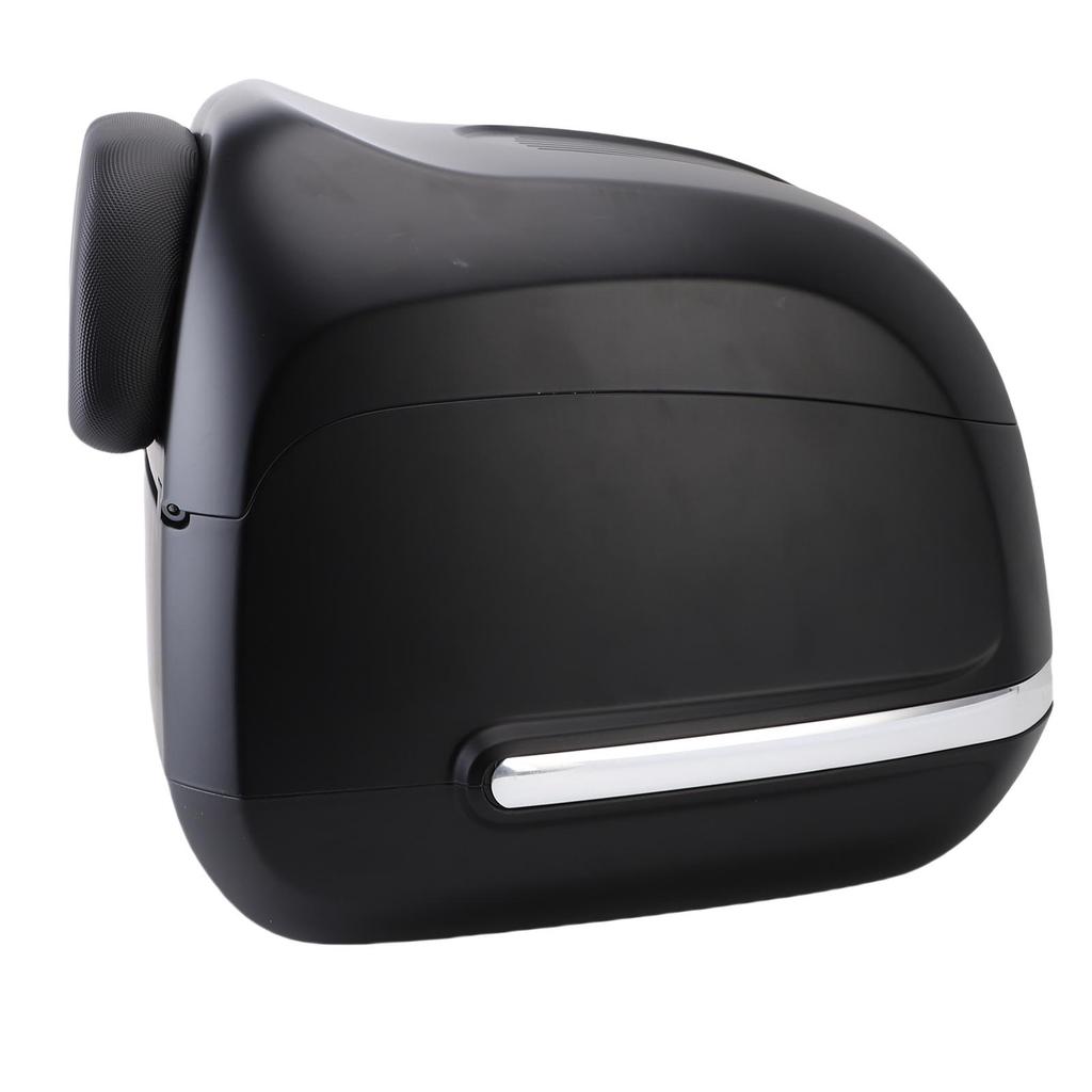35L Universal Motorcycle Rear Case Vintage Water Proof Motorcycle Rear Top Box for Electric Scooters Black