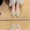 2025 Spring and Summer New Elegant Beautiful Versatile Comfortable High Heels Fashion Pointed Not Tired Feet Shallow Mouth Stiletto Shoes