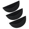 Felt Half Round Wall Hanging Basket Liners 3 Pack For Box Style Planters Fence Baskets And Wire Hanging Holders