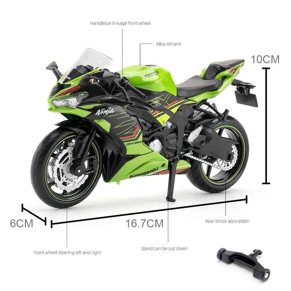 MotoGP Ninja ZX-6R Závodní motocykl Simulace Vynikající Diecast & Hračka Vozidlo RMZ city 1:12 Kovový Sběratelský Model