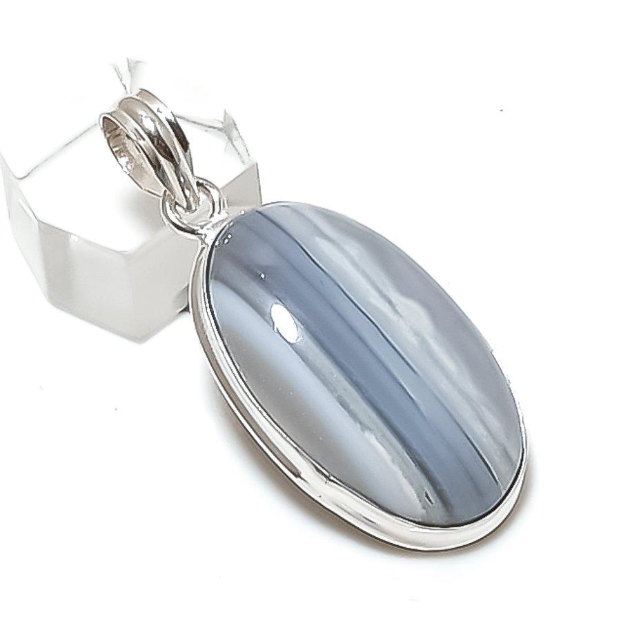 Owhyee Opal Gemstone Handmade 925 Sterling Silver Jewelry Pendant 1.89" M3b15