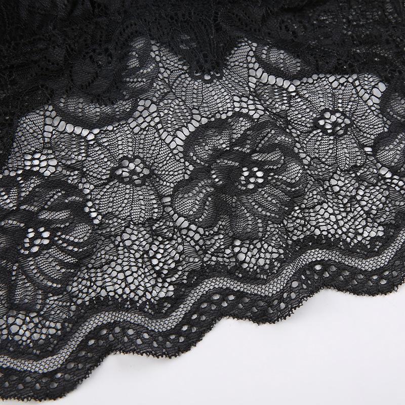 Gothic Black Mesh Butterfly Cropped Tank Top Lace Vest Tops Backless Sexy