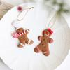2026 Christmas Gingerbread Man & Santa Claus Resin Ornament for Home & Tree Decoration