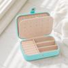PU Leather Jewelry Box, Multi-Layer Organizer, Compact Lightweight Protective Jewelry Holder, for Rings Earrings Bracelets