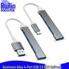 Ultra-Thin Aluminum 7-Port USB 3.0 Hub with Type-C Adapter