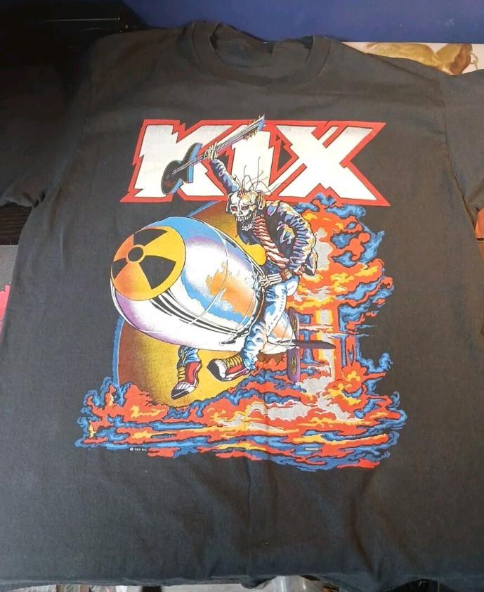 Kix Band Tee Cotton Unisex Shirt Full Size EG401 S