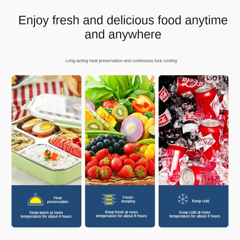 S/M/L New Portable Lunch Bag Food Thermal Box Waterproof Office Cooler Lunchbox With Shoulder Strap Insulated Case