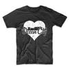 Men's Ocean City Shirt - Retro Ocean City Maryland Skyline Heart T-Shirt