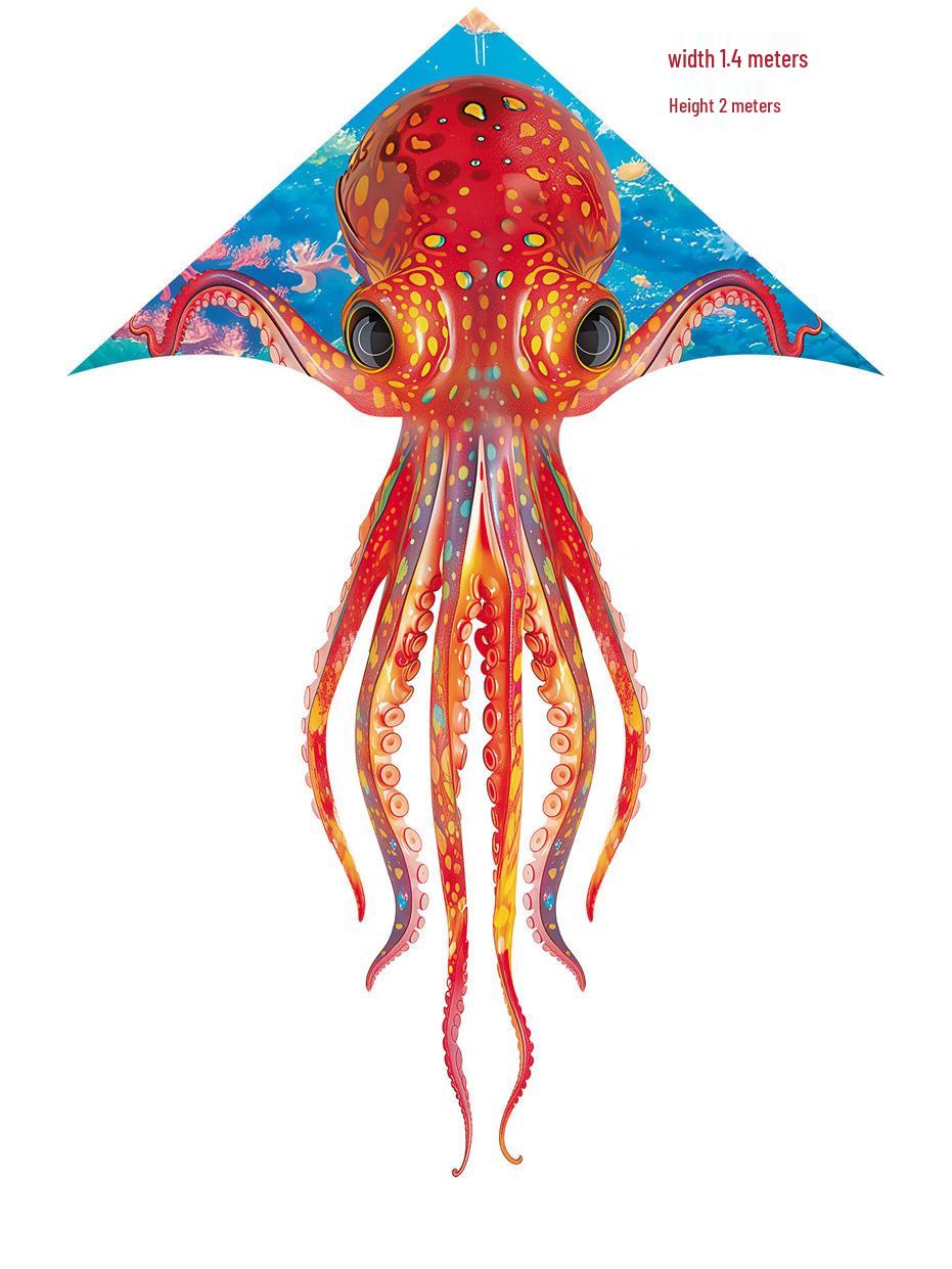 Kids  Trending Octopus Cartoon Kite - Marine Animal Design