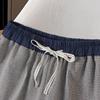 Ta Chi Women's Linen Blend Plaid Drawstring Casual Pants