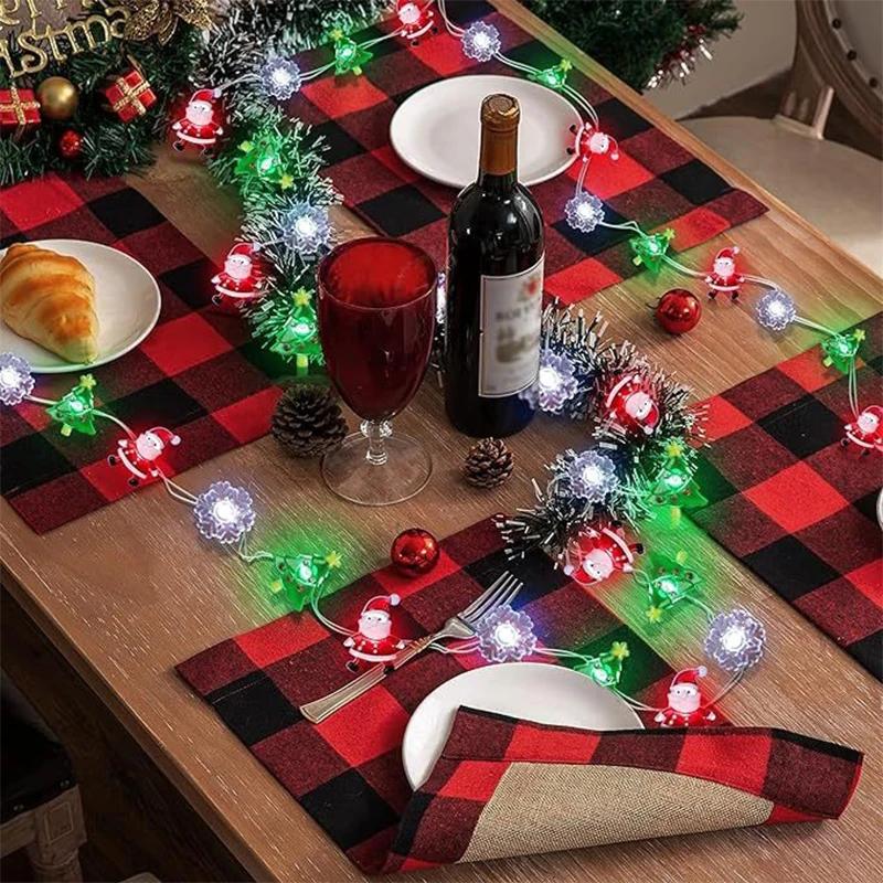 1M 10LEDs Christmas String Lights Decor Hanging Light New Year Holiday Home Xmas Navidad Holiday Christmas Pendant Drop Omaments