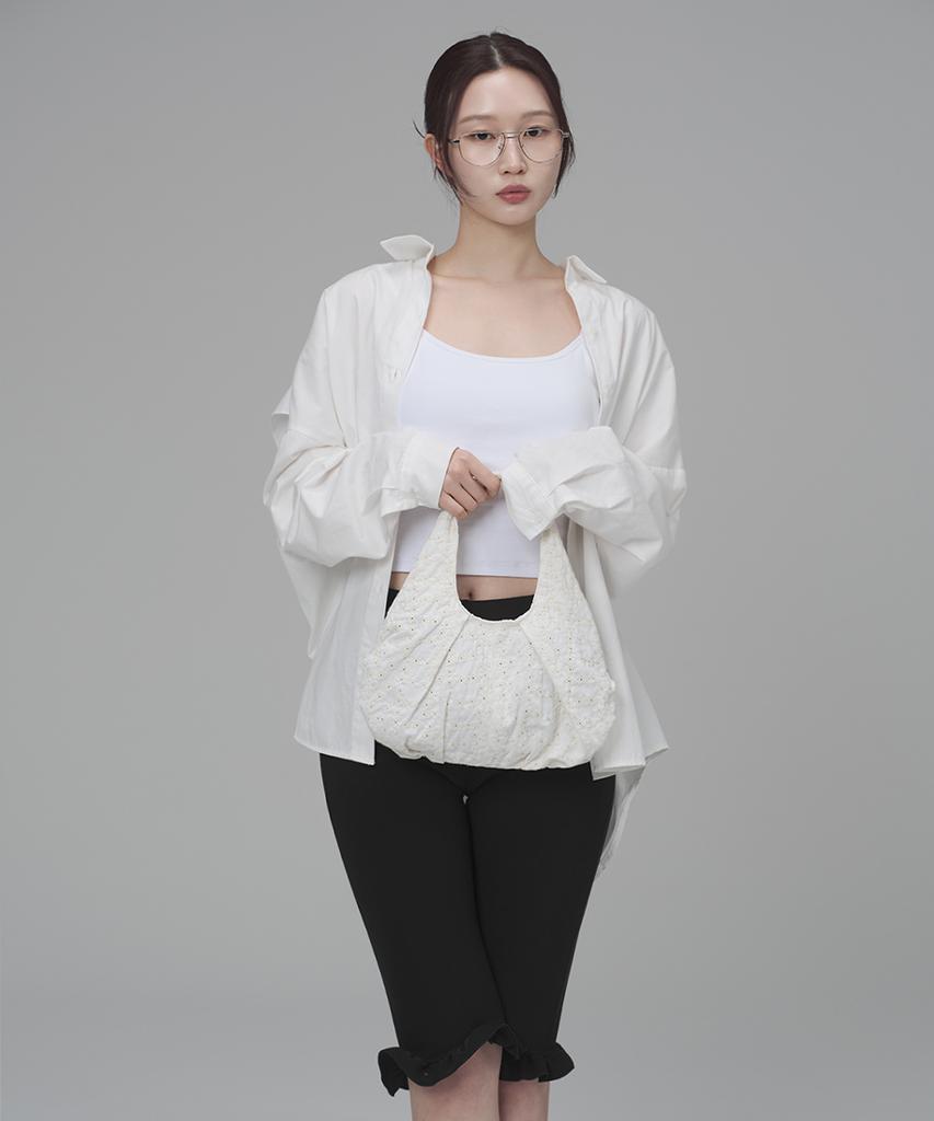 Kimimi Dumpling Tote Bag White Star