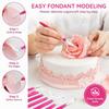 8Pcs Fondant Decorating Tool Set Double Ended Engraving Pen Set Cake Fondant Tool Set  Baking