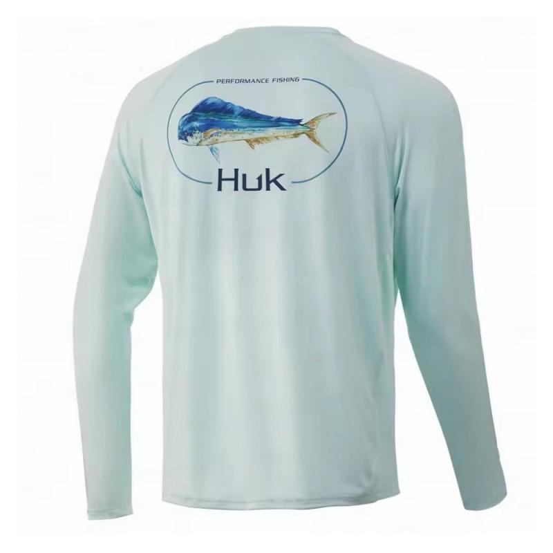 HUK Fishing Shirt UV Protection Men's Quick-drying Suit Sun UPF50