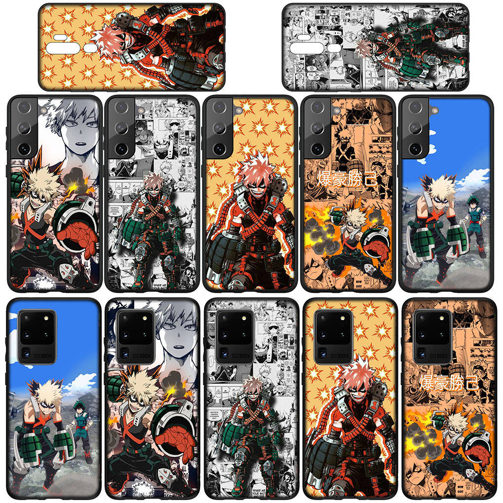 For Samsung Galaxy S25 S24 S23 iPhone 17 16 15 Xiaomi Redmi Note 14 13 12 11 Pro Max XR Phone Case Bakugou Katsuki My Hero Academia OPPO Huawei Cover