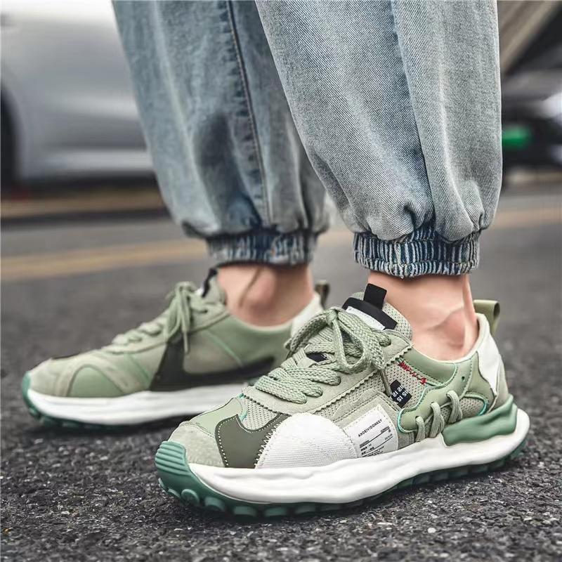 Men's Sneakers Summer Designer Trendy Running Shoes Comfortable Breathable Flat Outdoors Casual Sports Shoes Tenis Masculino