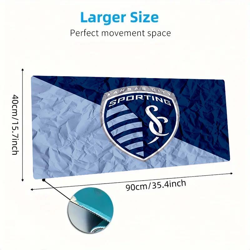 Sporting Kansas City Color Mouse Pad Large Gaming Table Cushion Non-slip Laptop Tablet Big Mousepad XXL Mat Mini PC Playmat With Lock edge