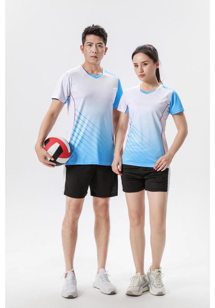 Blue Whale Men's and Women's Quick-Dry Volleyball Uniforms for Student Club Training and Competition
