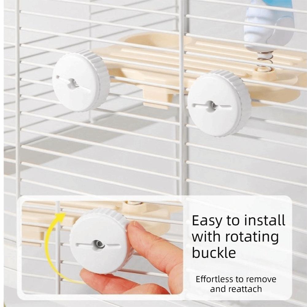 Rectangle Bird Cage Stand Toy Anti Slip Birdcage Food Bowl Hanging Feeding Platform Aviary
