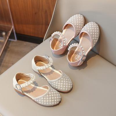 Mode Mädchenschuhe Sommer Neue Kinder Mary Jane Lederschuh Weichsohlige Mädchen Freizeitschuhe Rutschfest Kind Auftrittsschuh