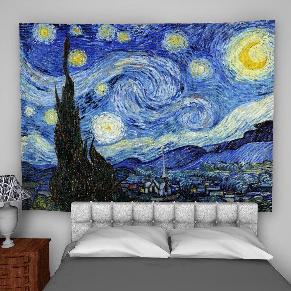 Van Gogh s tapestry Tranquility wall hanging 75x100 чёрный
