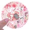 55pcs Sakura Pink Flower Stickers for Journals & DIY