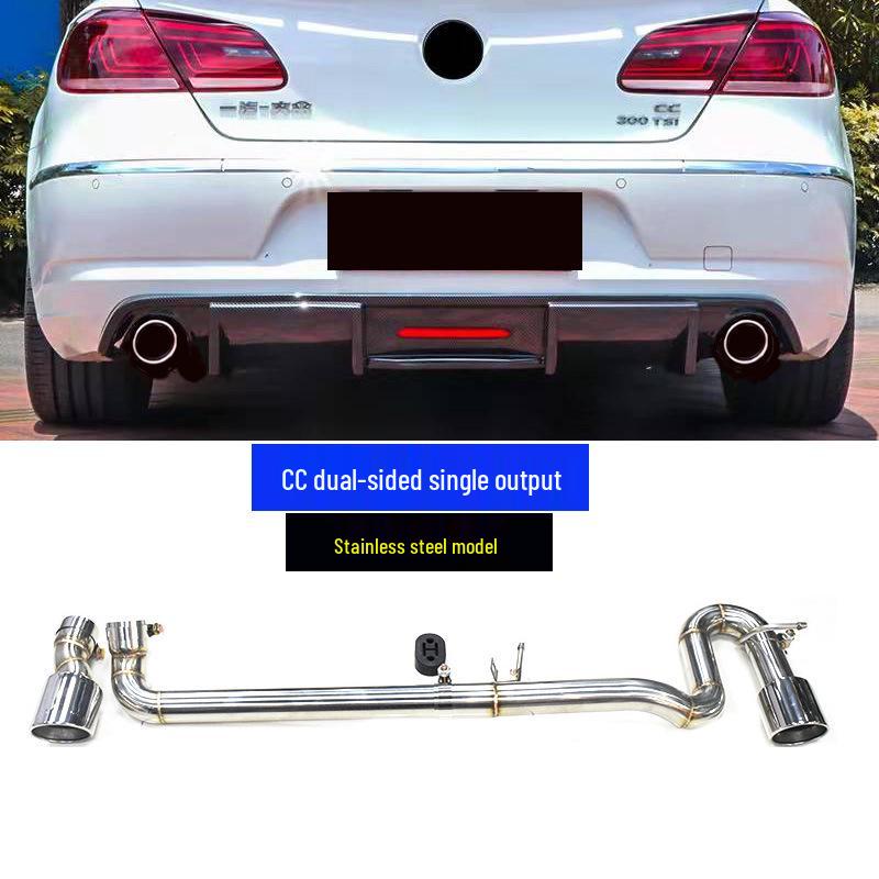 Volkswagen CC Lamando exhaust mods: dual, quad, stainless steel, carbon fiber, black tips.