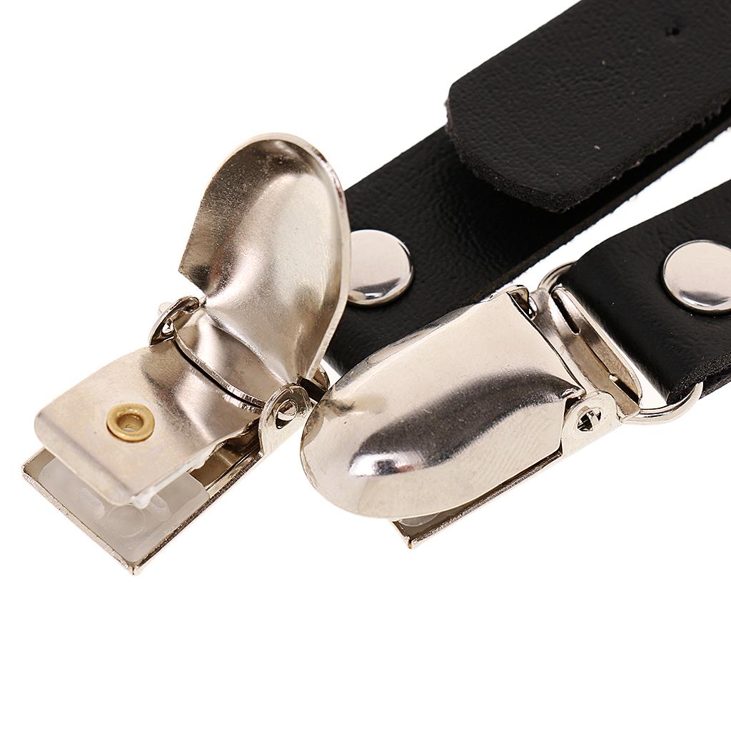 Pair Women's Leg Garter Belt Punk Goth Thigh Suspenders Stockings Belt Clips Adjustable