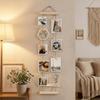Handcrafted Hanging Photo Display Minimalist Photo Collage Frame Wooden Hanging Photo Clip  Gift