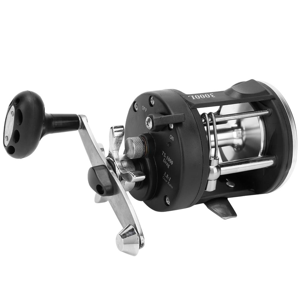 TSSD Metal Fishing Reel 3.8:1 Speed Ratio 1BB Baitcasting Fishing Wheel AccessoryTSSD 3000L