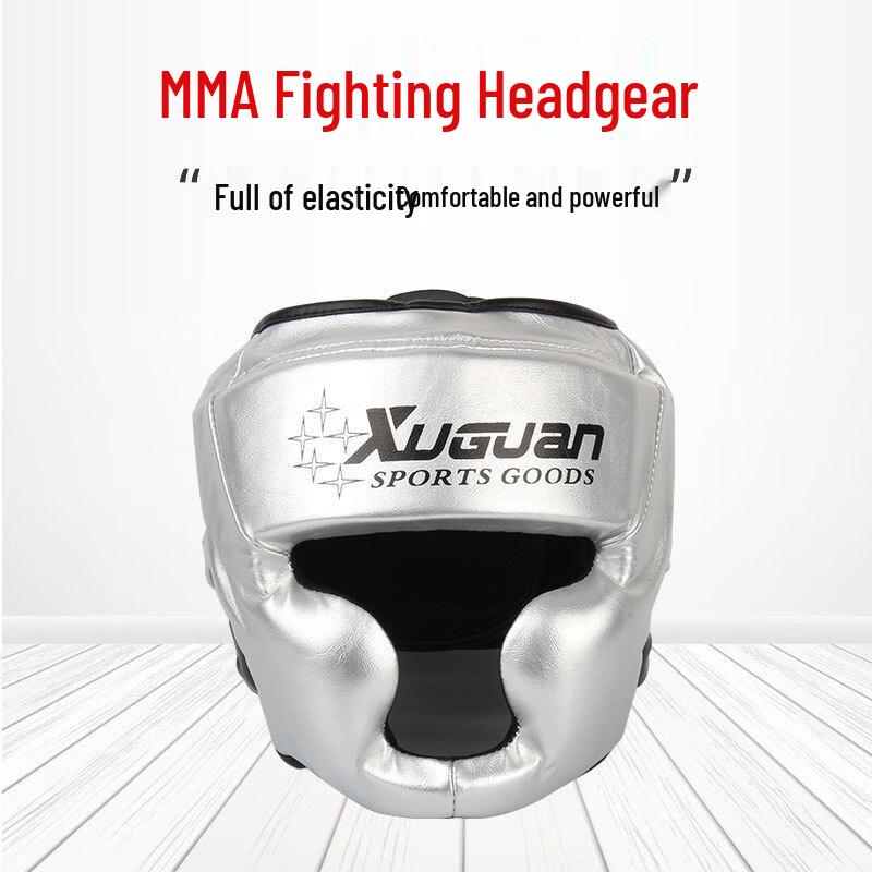 WEZHO Adult Boxing Sanda Headguard with Face Protection