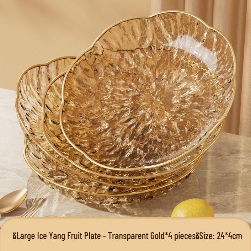 Modern Luxury Fruit and Snack Display Plate for Living Room