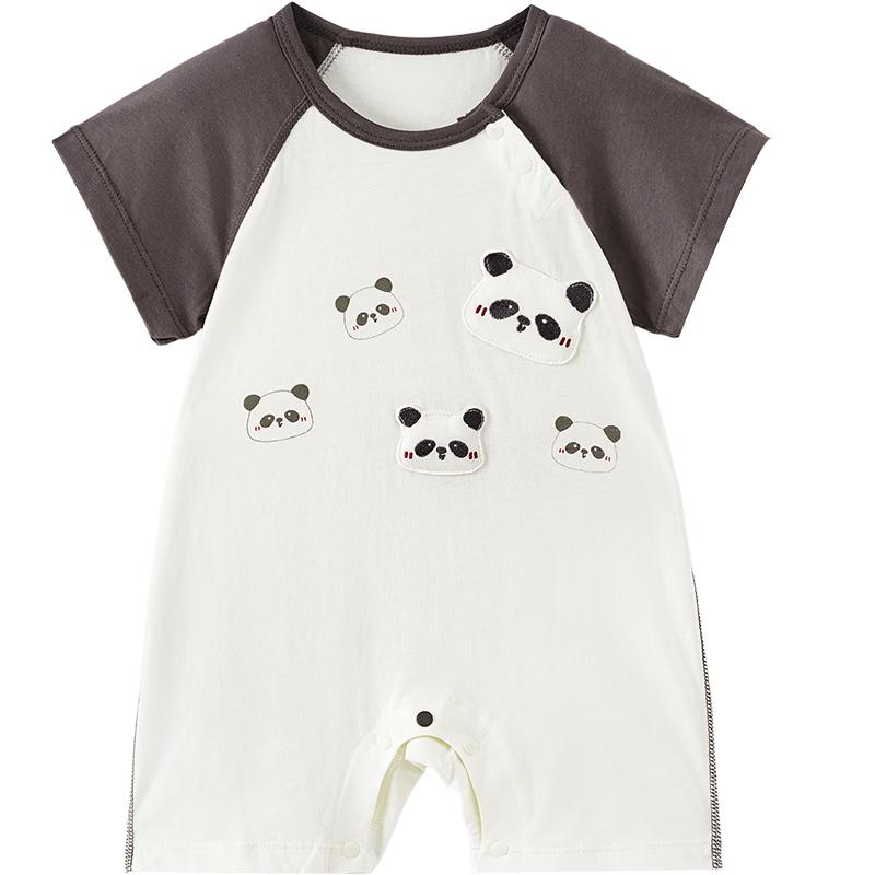 TONGTAI Baby Short Sleeve Pure Cotton Romper 80cm