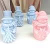 Christmas Silicone Candle Mould Snowman Shape Easy Releases Designs Handmade Gift For Holiday Decoration